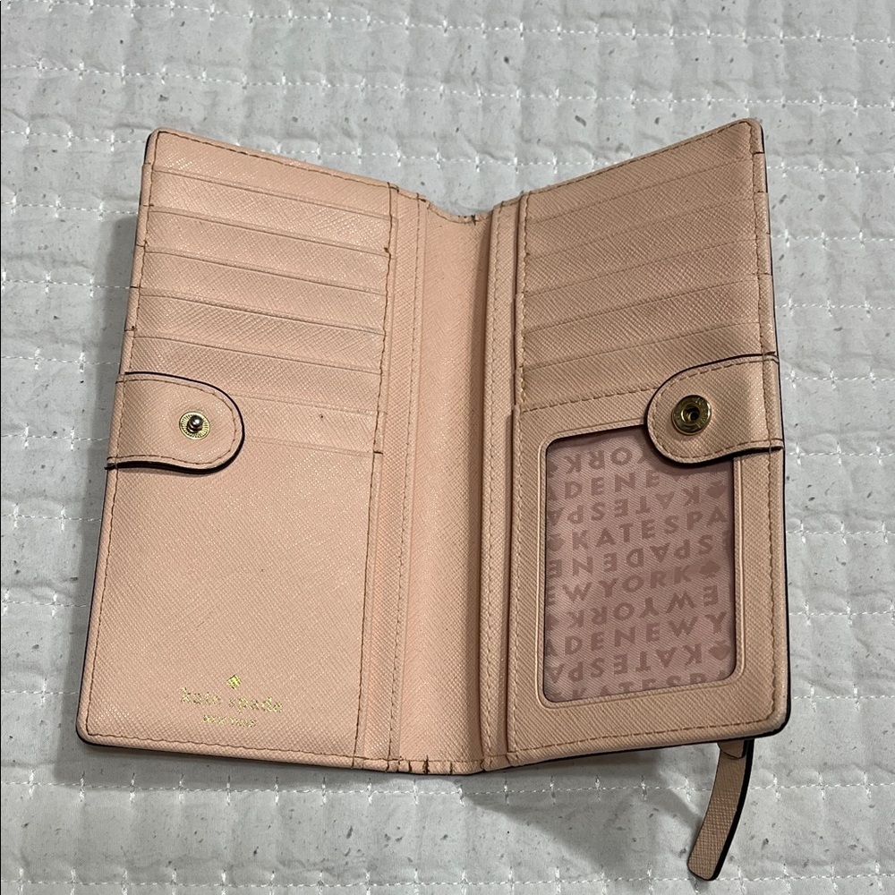 Kate Spade Tan/ light pink Wallet - Picture 2 of 5